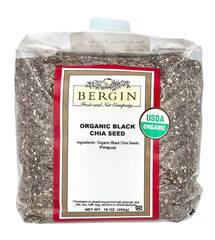 Bergin Fruit and Nut Company органические черные семена чиа, 454 г (16 унций)