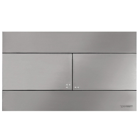 Duravit DuraSystem WD5140070000/WF5140043010 Клавиша смыва, для унитаза, шгв 255*7,8*150, цвет-сталь брашированная