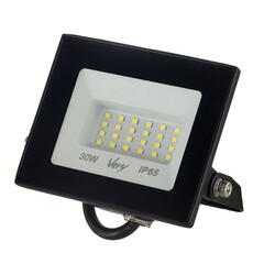 Прожектор светодиодный 30Вт, IP65, 6500K, черный (Very) 89-0-653