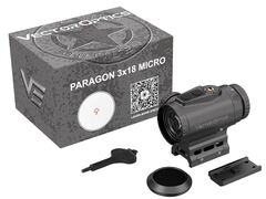 Призматический прицел Vector Optics Paragon 3x18, VEPS-MBR, подсветка красная, на Picatinny, 1 MOA