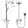 Hansgrohe Raindance Select E 27126000 Душевая система внешнего монтажа с термостатом 110 см с верхней лейкой 30х16 см 2 режима