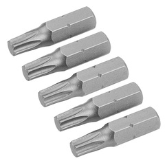 TOLSEN (TT20277) Набор вставок (бит) торцевых 1/4", Torx, T25, 25 мм, 5 предметов