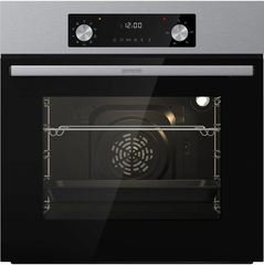 Духовой шкаф Gorenje BO6737E02NX, электрический, серебристый, 73 л, 9 режимов, 2 стекла
