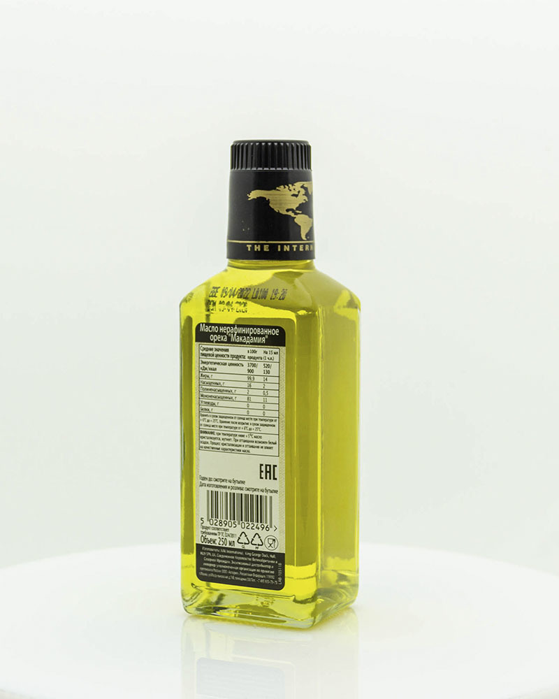 Масло ореха Макадамия International Collection 250 мл