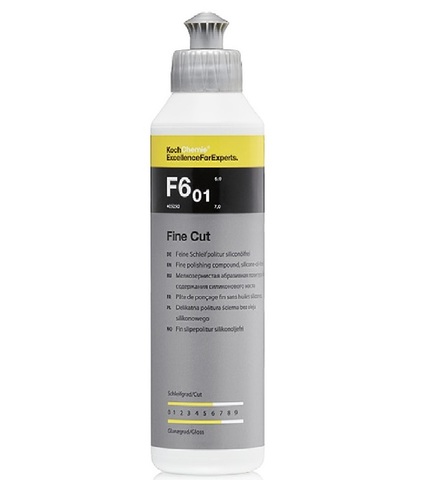 KOCH 405250 Fine Cut F6.01 Мелкозернистая абразивная политура 250 мл.