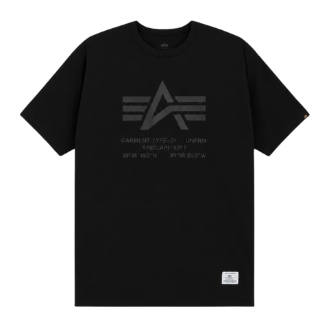 Футболка Alpha Industries Relaxed Coordinates Tee Black (Черный)