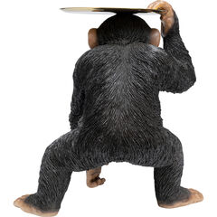 Фигура декоративная Butler Playing Chimp «Шимпанзе-музыкант дворецкий» 52 см, Чёрный