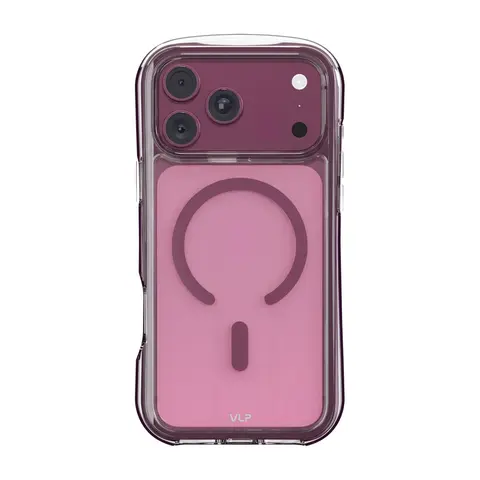 Чехол VLP iPhone 18 Pro Max Bubble Case с MagSafe темно-вишневый