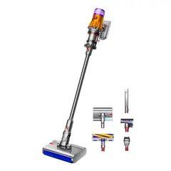 Беспроводной вертикальный пылесос Dyson V12S Detect Slim Submarine (SV46), Yellow / Nickel (Желтый / Никель)
