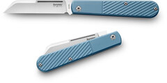 Фото Складной нож LionSteel Barlow Slim Dom, сталь M390, рукоять титан, синий