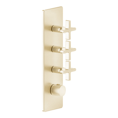 Gessi Inciso 58226#246 Встраиваемый термостатический смеситель на 3 источника, резьба 3/4