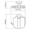 WasserKRAFT Diemel K-2225 Держатель туалетной бумаги, цвет: хром