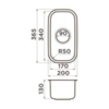 Omoikiri Omi 20 U-IN 4997022 Кухонная мойка нерж.сталь/нержавеющая сталь