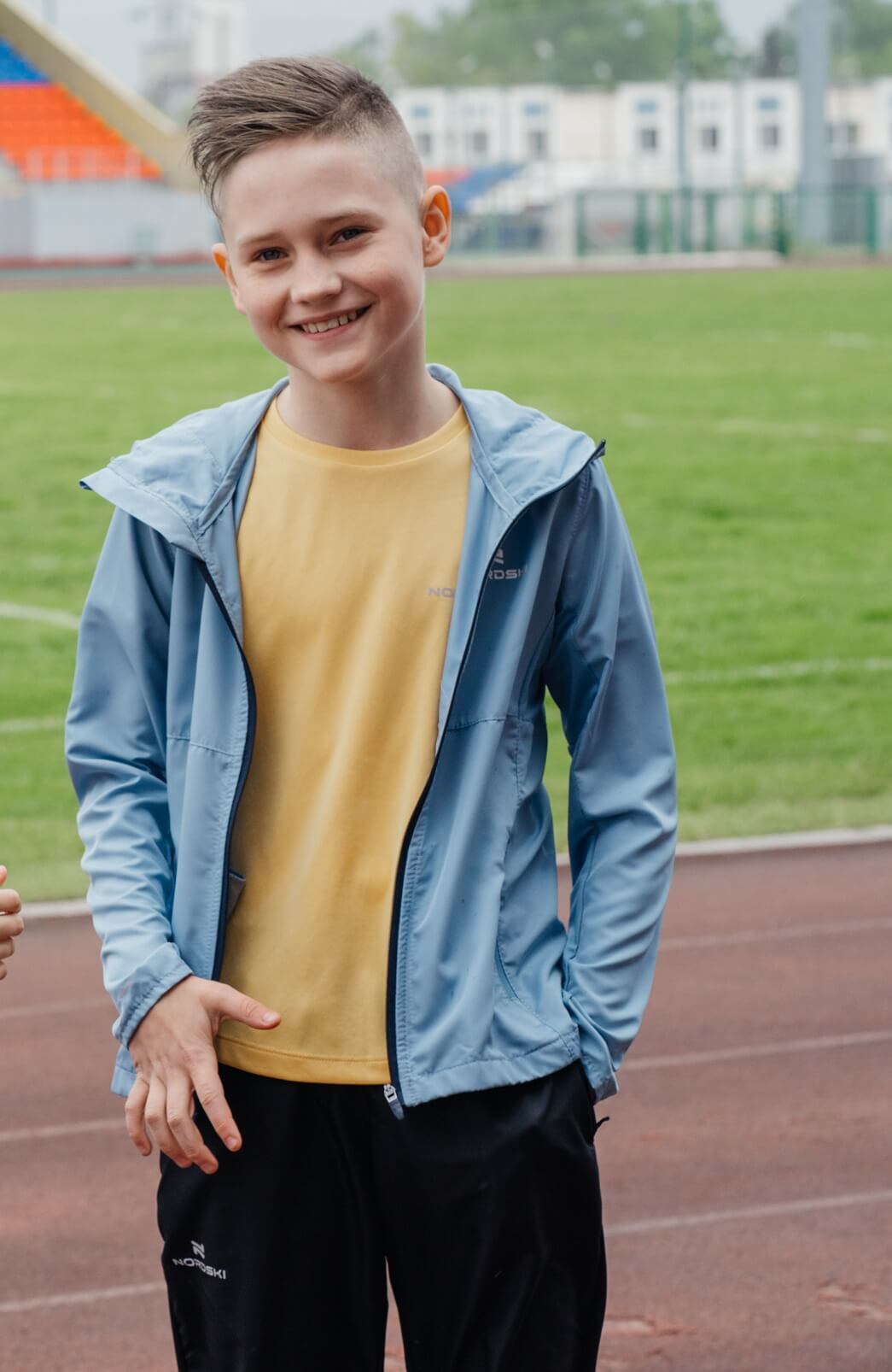 Детская спортивная футболка Nordski Jr Run apricot - 12
