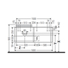 Duravit Happy D.2 Plus HP4963L9292 Тумба подвесная 408x1600x550мм 4 ящика, цвет: stone grey satin matt