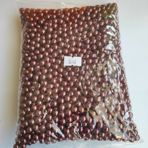 Бусины под жемчуг 8мм №46 500грамм