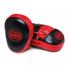 Лапы боксерские Leaders Curved Black/Red