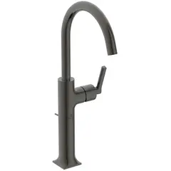 Ideal Standard Joy Neo Vessel BD155A5 Однорукоятковый смеситель для раковины с донным клапаном, 5 л/мин Magnetic Grey / Магнит фото