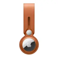 Кожаный брелок-подвеска Apple Leather Loop для AirTag, Saddle Brown (Золотисто-коричневый)