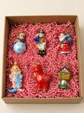 Набор из 6 игрушек ручной работы из фарфора «Рождество» — фото 1