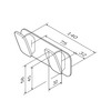 Am.Pm A50A35600 Inspire V2.0. Двойной крючок для полотенец. хром. шт