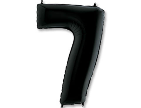 Шар Г 40''/102 см, Цифра Черный (Black) 