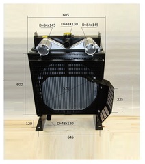 Радиатор охлаждения Ricardo R4105ZLDS1; TDK 66 4LT (с интеркулером)/Radiator