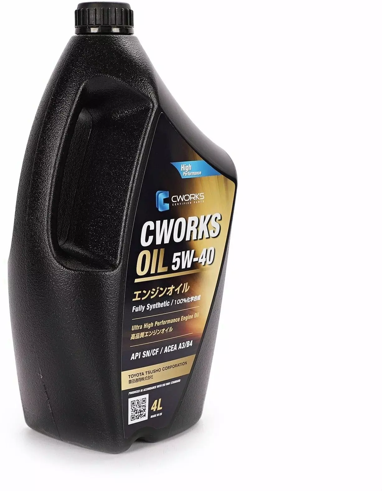 Синтетическое моторное масло CWORKS 5W-40 A3/B4, 4 л