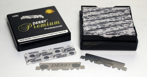Лезвия для шаветок Derby premium 100 шт
