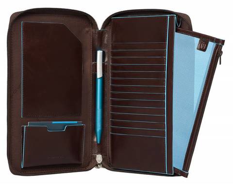 Мультипортмоне Piquadro Blue Square, чёрный, кожа натуральная (PP3246B2/N)