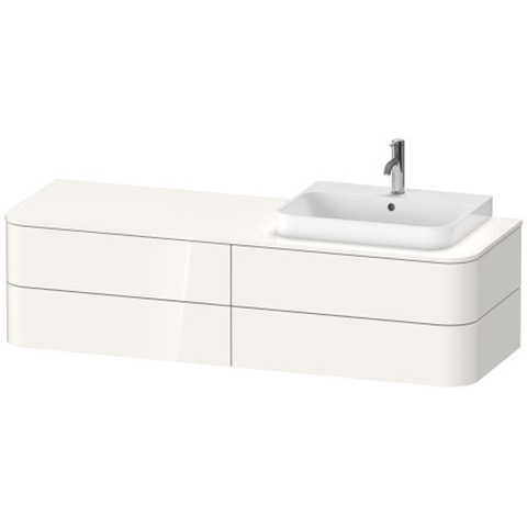 Duravit Happy D.2 Plus HP4963R2222 Тумба подвесная 408x1600x550мм 4 ящика, цвет: белый глянцевый