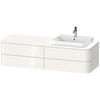 Duravit Happy D.2 Plus HP4963R2222 Тумба подвесная 408x1600x550мм 4 ящика, цвет: белый глянцевый