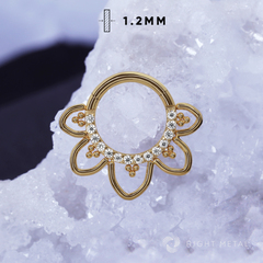 Кликер Lyra Crystal PVD Yellow 1.2мм-