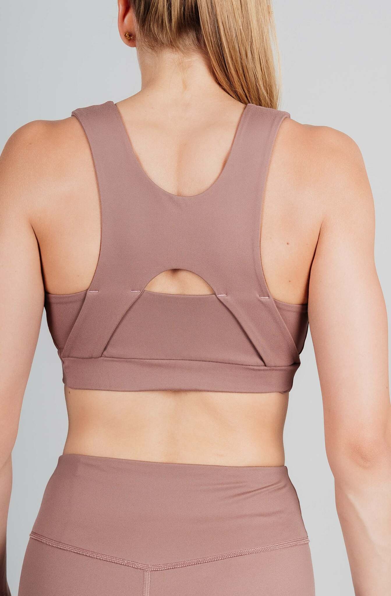 Женский спортивный топ-бра Nordski Training Zip coffee - 3