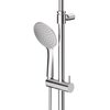 Cezares LEAF-CVDA-30-L-01 Душевая система со смесителем и изливом на ванну, цвет: хром