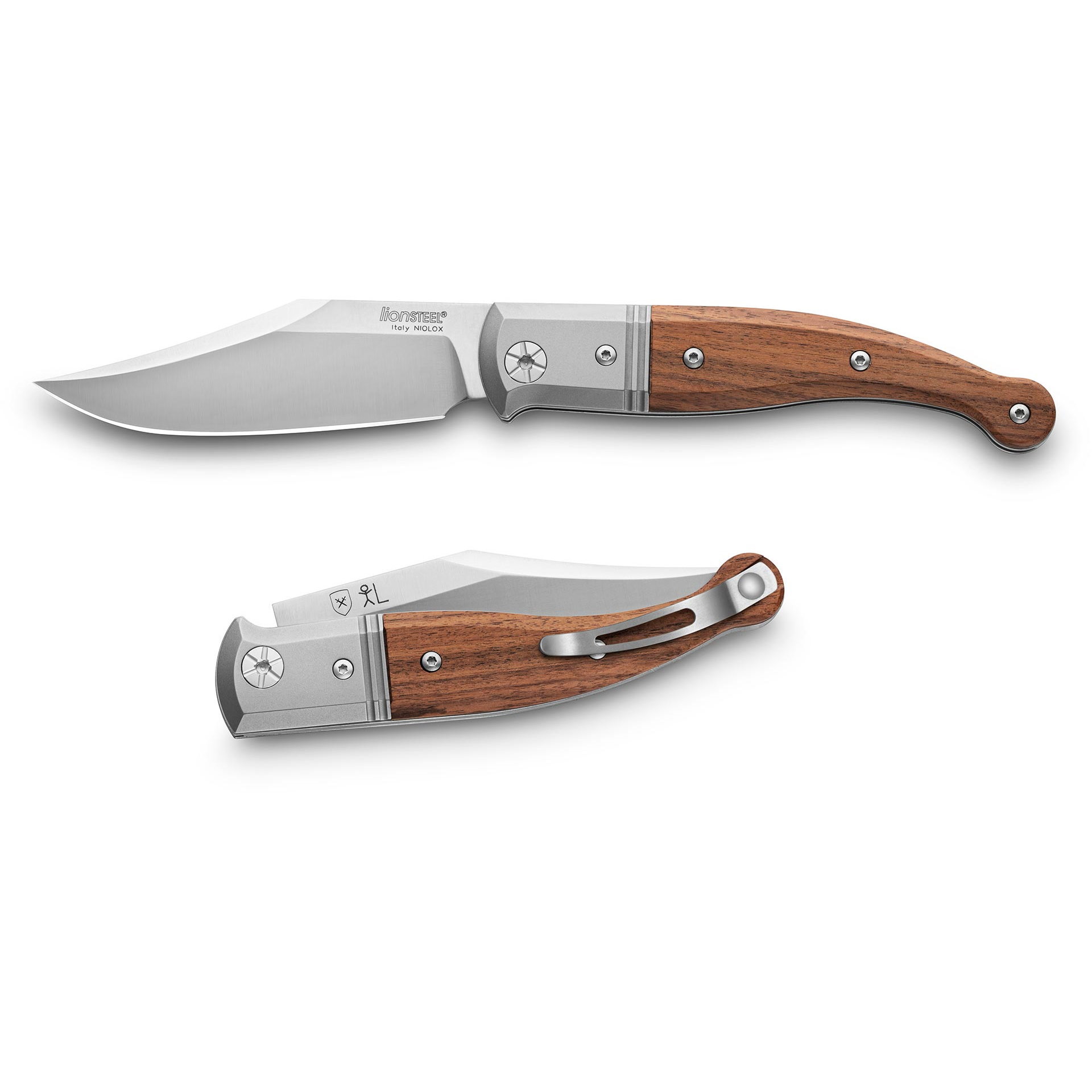 Складной нож LionSteel Gitano, сталь Niolox, рукоять Santos wood