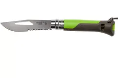 Фото Складной Нож Opinel №8 VRI OUTDOOR, сталь Sandvik 12C27, рукоять пластик, зеленый