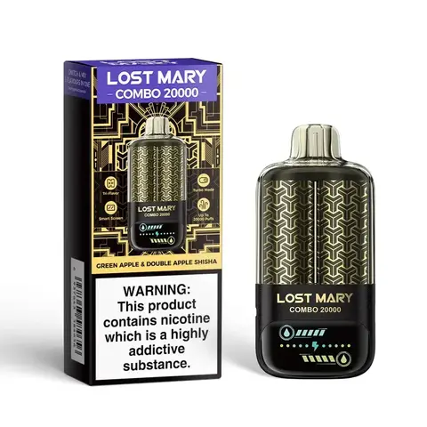 Lost Mary Combo 20000 - GREEN APPLE & DOUBLE APPLE SHISHA