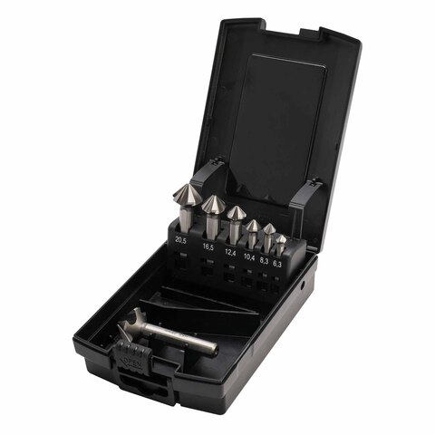 Набор зенковок 90° 6,3-25мм DIN335C 5z HSS-G 7шт MASTER-TOOL 102892MT
