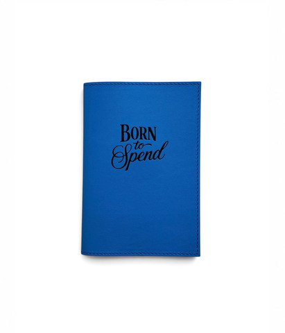 Обложка для паспорта BLUE (BORN TO SPEND)