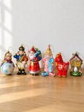 Набор из 6 игрушек ручной работы из фарфора «Рождество» — фото 2