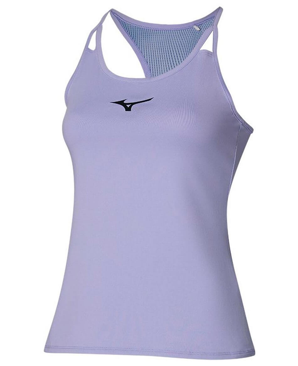 Mizuno Printed Tank беговая майка женская фиолетовая