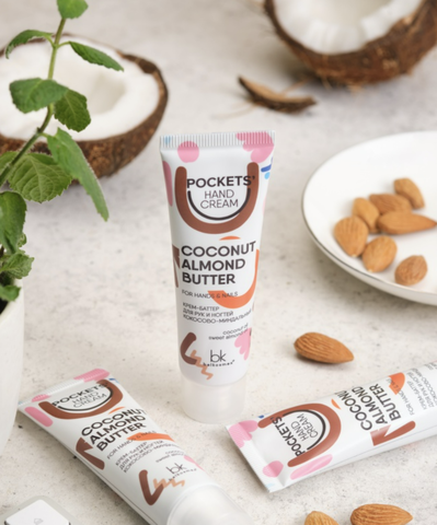 Pockets Hand Cream Крем-баттер для рук и ногтей кокосово-миндальный 30г BelKosmex — фото 4