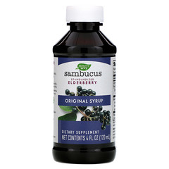 Nature's Way, Sambucus, стандартизированный экстракт бузины, оригинальный сироп, 120 мл (4 жидк. унции)