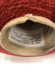 Шерсть (4%) с вискозой (58%), люрексом (6%) и па (32%) Casa del Filato DANIEL LUX 1230 терракотовый с люрексом в цвет