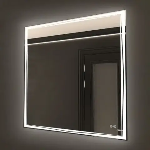 Art&Max Firenze AM-FIR-800-800-DS-F-H Зеркало с подсветкой, цвет: белый