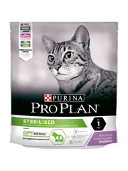 Сухой корм Pro Plan Sterilised для стерилизованных кошек, индейка, 400 г