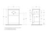 BelBagno Kraft 39 KRAFT39-600/390-2C-PIA-RT Тумба под раковину напольная, 60x39, цвет: Rovere Tabacco