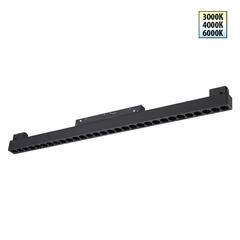 359625 SHINO NT25 158 черный Трековый светильник для низков. шинопровода с переключ. цв. темпер. IP20 LED 3000К\4000К\6000К 30W 48V FLUM