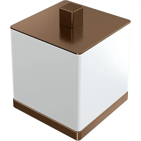 Boheme 10964-BRB Стакан для ватных дисков Qubic Brushed Bronze